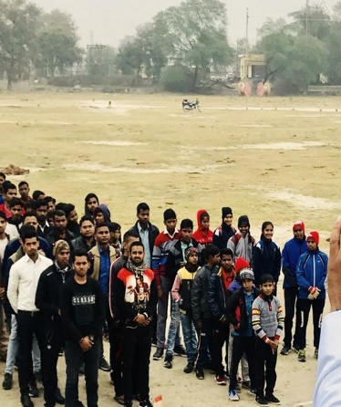The family gathers — community event